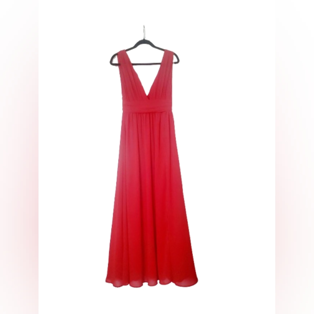 Lulu's Vibrant Red Maxi Dress - Picture 4 of 8